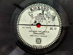 Nursery Rhymes Children Curly Locks/Pop Goes The Weasle 78 Rpm Record India Ex