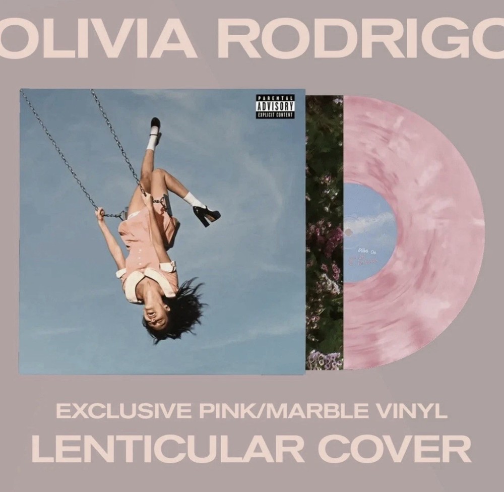 Olivia Rodrigo Seem Pretty Sad Apple Music Pink Lenticular Vinyl LP *IN HAND*