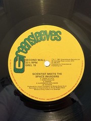 Scientist Meets the Space Invaders; Greensleeves; OG, First UK Prs; CLEAN COPY