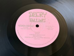 Decry “Falling” Toxic Shock – Original Press – Hardcore LP 1985