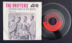 THE DRIFTERS: Saturday Night at the Movies 1964 ATLANTIC Pop R&B 45 w/PS (EX Vin