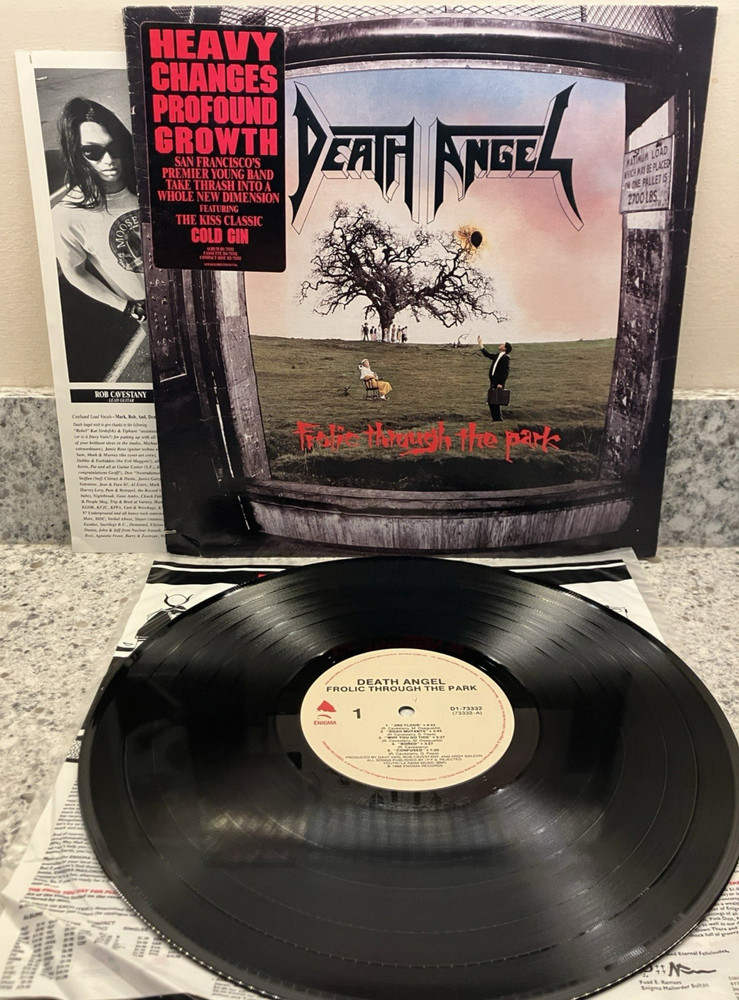 Death Angel – Frolic Through The Park – 1988 LP 1ST PRESS EX (LOOKS UNPLAYED)