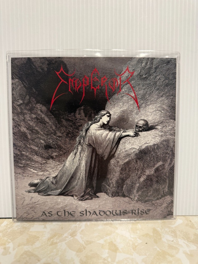 Emperor As The Shadows Rise 7″ Reissue Black Metal VG+/VG+