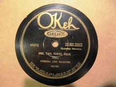 1927 Hawaiian STEEL GUITAR John Paaluhi Frank FERERA One Two Three OKEH 40873