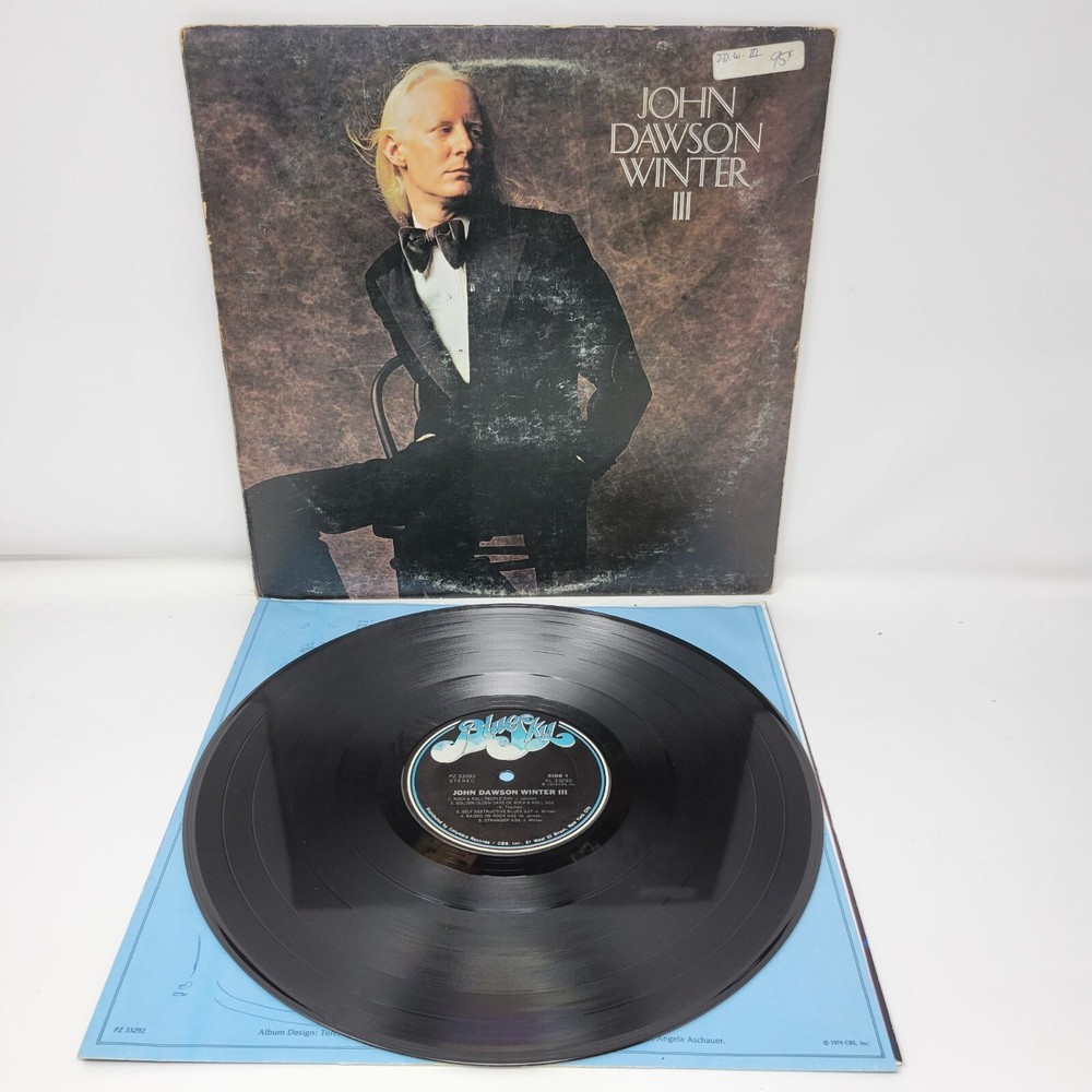 John Dawson Winter III Vinyl Record Album LP By Johnny Winter 1974 Blues Rock