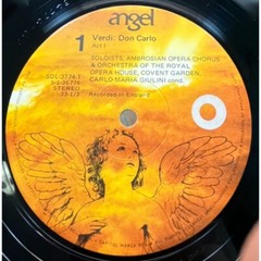 Verdi Don Carlo 4LP Box Set Placido Domingo Ambrosian Opera Chorus 1971 Angel