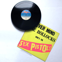 ORIGINAL 1977 UK BLANK 1ST COVER SEX PISTOLS NEVER MIND THE BOLLOCKS VINYL LP EX