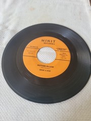 Vintage 7-inch 45 RPM Vinyl Record On Minit “Mother-law” By Ernie K-Doe. Written
