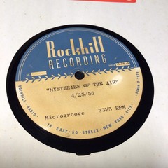 RARE 12″33 1/3 RPM ACETATE “MYSTERIES OF THE AIR -GHOSTS IN THE WOODS/PARODIES”-