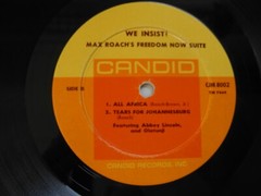 MAX ROACH We Insist! – Freedom Now Suite LP 1961 US Candid VG(+) Abbey Lincoln