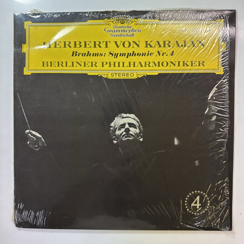 Symphony No. 4 LP Vinyl Record Brahms DG DGG 138 927 SLPM Karajan