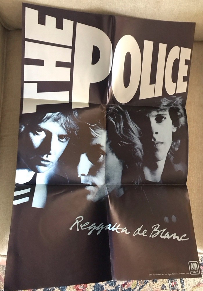 The POLICE ~ Message In A Bottle / Landlord (live) US 45 w/Poster Sleeve ~ Sting