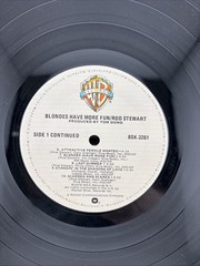 Rod Stewart Blondes Have More Fun Vinyl LP Warner Bros. Records 1978 VG++O