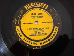 John Coltrane LP “Lush Life” Prestige 7188 ~ Original DG RVG ~ Bergenfield Mono
