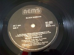 Black Sabbath , S/T LP, 1976 NEMS UK Press. EX Cond.