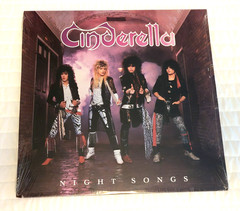 Cinderella Night Songs Vintage Vinyl Record Album Cover 12″ Metal 1986 SEALED lp