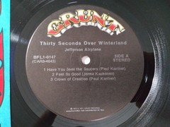 Jefferson Airplane – Thirty Seconds Over Winter VG+ Original Grunt Record 1973