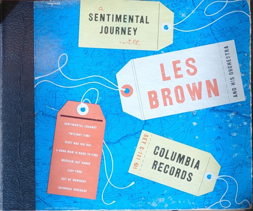 Les Brown Orchestra Sentimental Journey Big Band Jazz 78 rpm vintage records