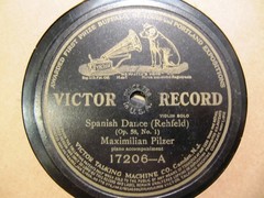 1914 MAXIMILIAN PILZER VIOLIN Rosario Bourdon CELLO Spanish Dance VICTOR 17206