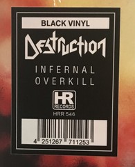 Destruction – Infernal Overkill LP 2022 High Roller – HRR 546 *DE [SEALED]