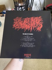 Mortal Wound – The Anus Of The World; Green & Red Merge Vinyl 12”