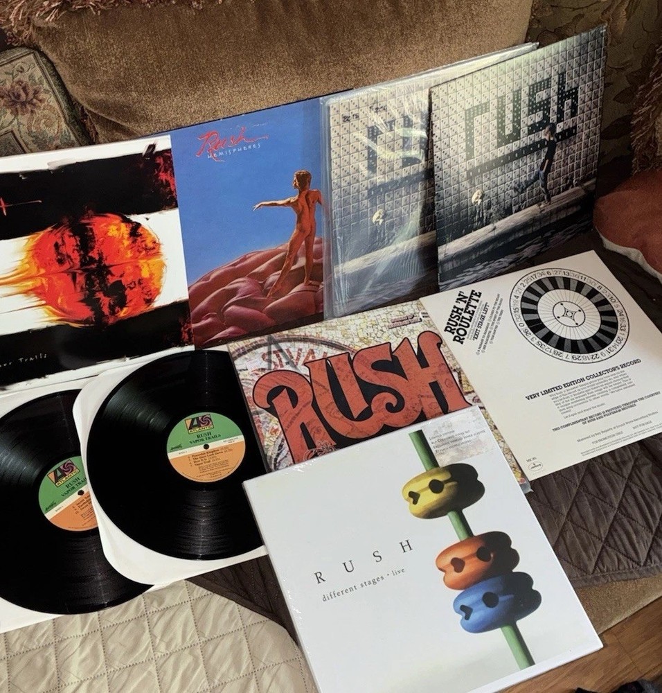 Ultimate Rush Vinyl Record Collection Vapor Trails Roulette 200 Gram Vg+ To Nm