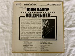 John Barry Plays Goldfinger LP 1965 Stereo UAS-6424 Shirley Bassey