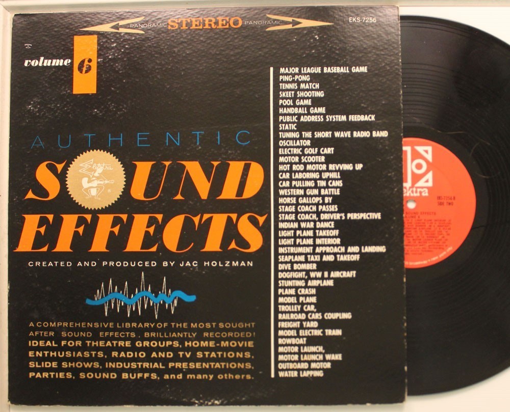 N/A Lp Authentic Sound Effects Volume 6 On Elektra – Vg++/ Vg++