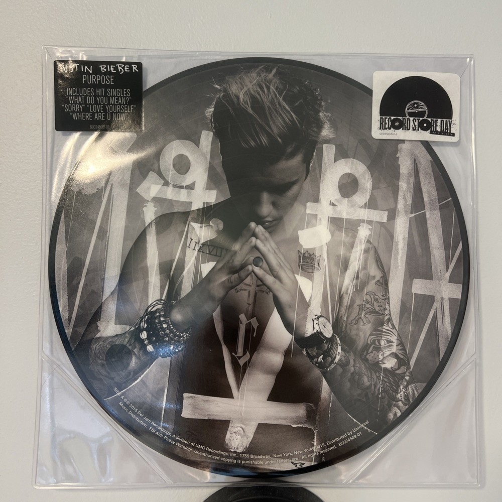 Justin Bieber Purpose RSD 2016 Picture Disc Vinyl LP NEW OPEN