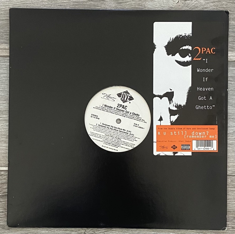 2Pac – I Wonder If Heaven Got A Ghetto LP Vinyl Pre-Release PROMO Tupac Rap 90s