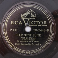 Henri René & His Orchestra Peer Gynt Suite ‘n Swing 4x 10″ 78rpm Record Book Set