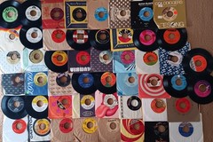 50 Lot Rock-Pop-R&B Soul 45 RPM-Golden Earring-Rare Earth-Supremes-Beatles-Dylan