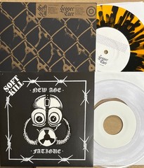 SOFT KILL 7″ VINYL SINGLE LOT – NEW AGE/SPLIT lesser care fatigue tko a la carte