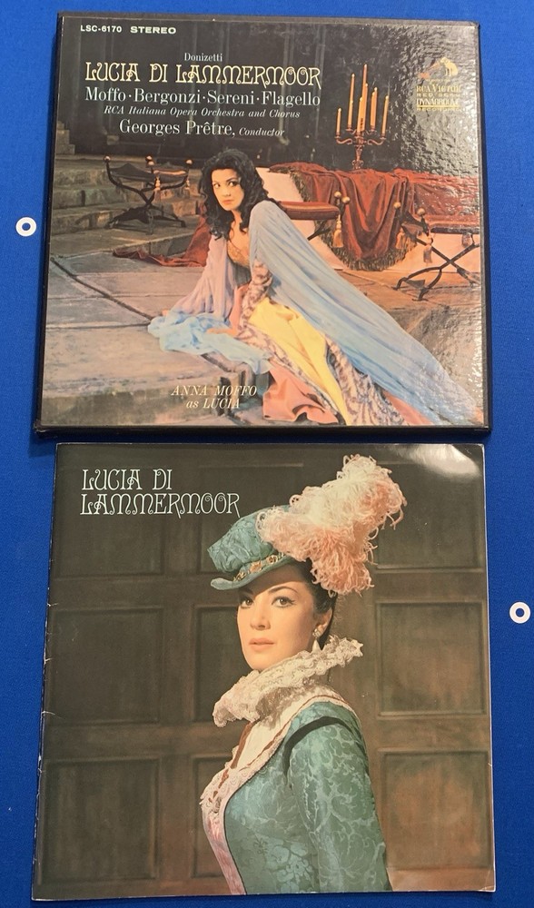 Donizetti: Lucia di Lammermoor: Anna Moffo, Carlo Bergonzi: Autographed by Moffo