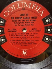 Lester Flatt & Earl Scruggs Songs Of The Famous Carter Family Vinyl LP 1961