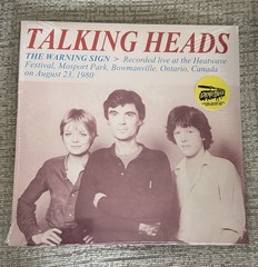 TALKING HEADS Warning Sign Live Ontario 1980 BLUE Colored Vinyl NEW SEALED