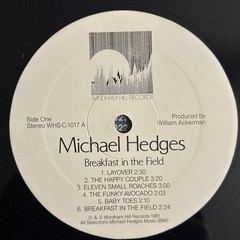 Michael Hedges Breakfast In The Field Quiex Vinyl LP 1981 Windham Hill Records