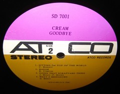 CREAM Goodbye LP Orig 1st Pressing Atco SD-7001 Purple/White/Tan Labels NICE!!