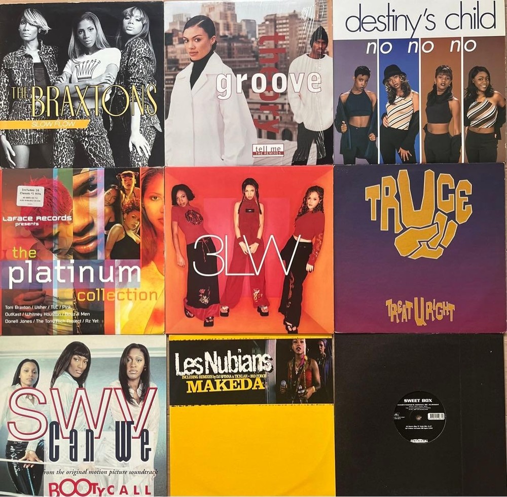 1990s 2000s R&B Vinyl Record Set 9 Albums 2LP Collection Music Collection