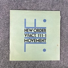 New Order Movement-1982 Factory V FACT 111-1 Electronic/Alt Rock Vinyl LP Mint/
