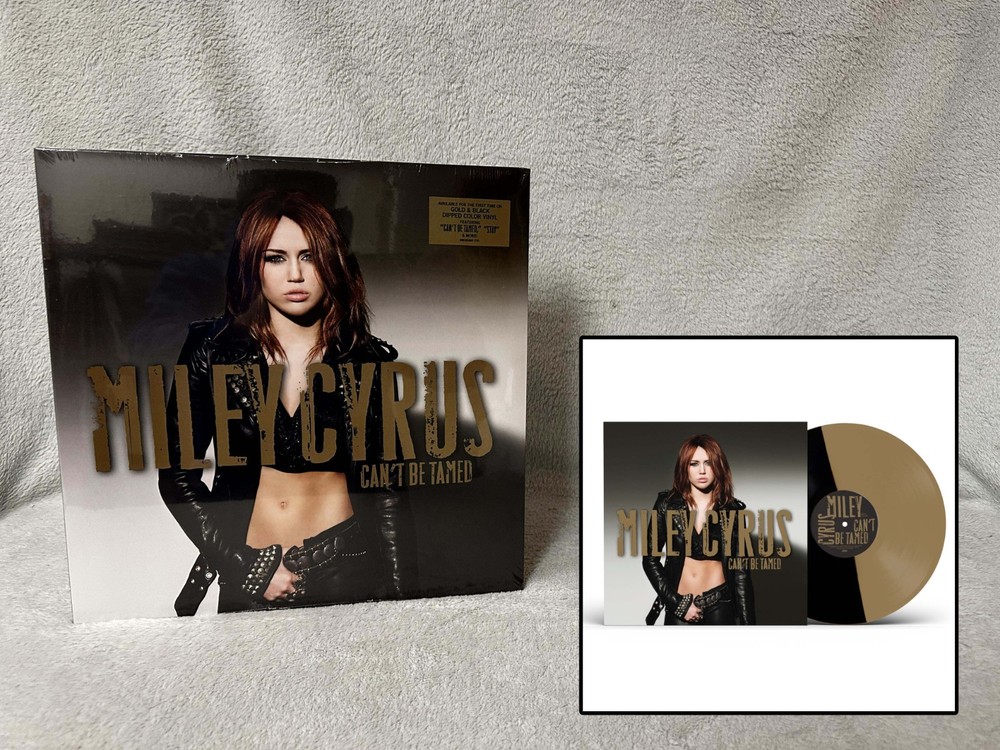 Can’t Be Tamed • Miley Cyrus • NEW/SEALED Gold & Blacked Dipped Colored Vinyl LP