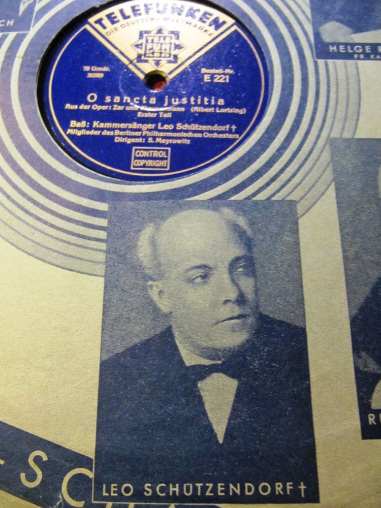 1928 LEO SCHÜTZENDORF Picture Slv ZAR und ZIMMERMANN O Sancta Justitia Meyrowitz