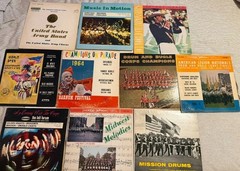 Lot of 10 Drum and Bugle Corps LPs vinyl records (1960’s-70’s)