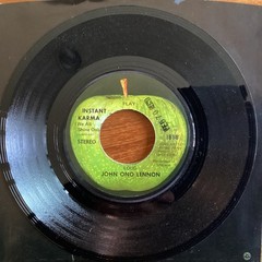 John Lennon Instant Karma dj promo one-sided Apple 1818 7″ 45 PS picture sleeve