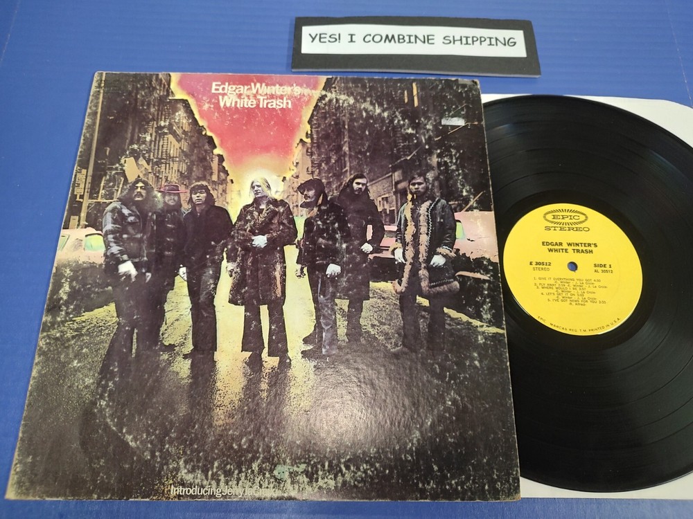 Edgar Winter – Edgar Winter’s White Trash – 1971 Rock LP VG VINYL RECORD (Read)