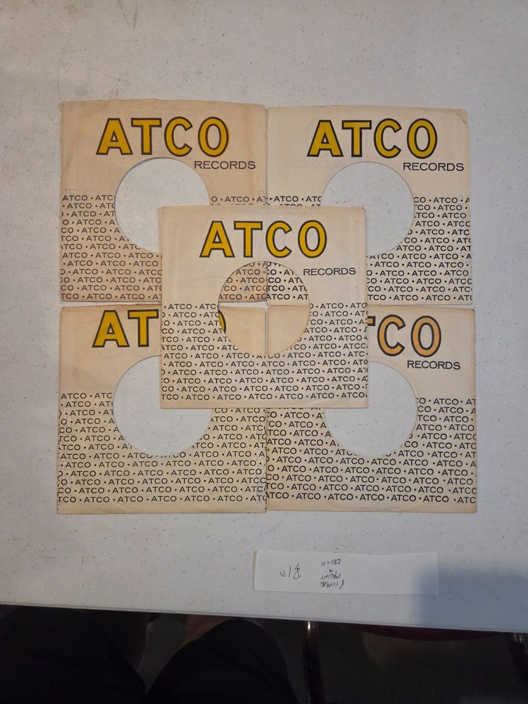 ATCO RECORDS (5) original company sleeve (white paper) in nice shape