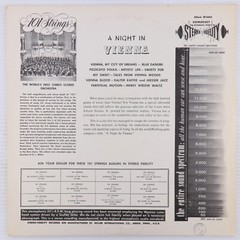 101 Strings – A Night In Vienna – 1960 Stereo 12″ LP Vinyl Record SF-6800