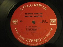 JOHNNY WINTER SECOND WINTER 2LP ORIG ’69 COLUMBIA KCS-9947 BLUES ROCK GEM VG