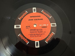 John Coltrane LP “Impressions” Impuse A-42 ~ Van Gelder 1st Press ~ VG+
