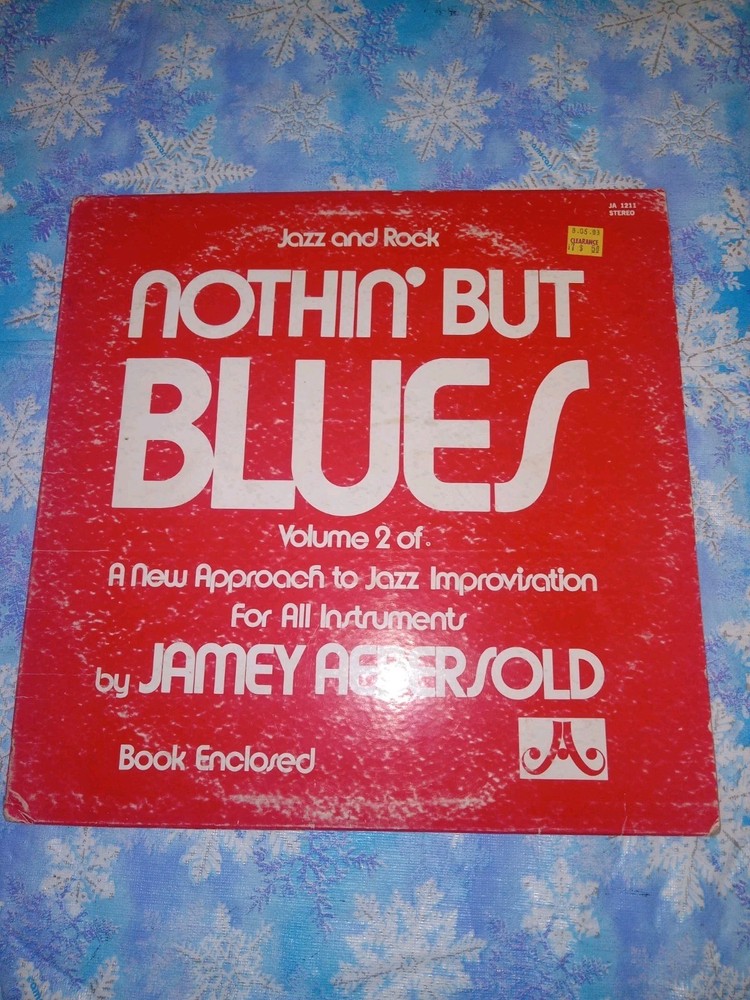 1978 Nothin But The Blues by Jamey Aebersold LP JA1211 Play-Along Vinyl LP